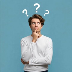 man with question mark