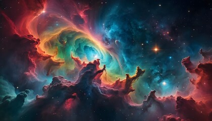 Cosmic Nebula Celestial Cloudscape