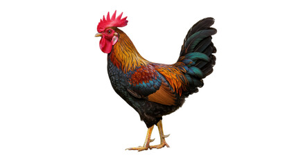 Isolated Rooster