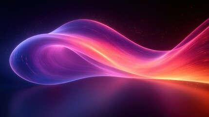 Abstract Digital Wave:  A Symphony of Light and Color