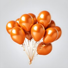 Bunch of Orange Balloons