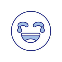 Happy Face Emoji Icon vector stock illustration