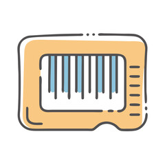 inventory barcode icon, inventory barcode vector illustration-simple illustration of inventory barcode, perfect for inventory barcode logos and icons