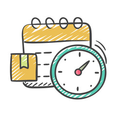 scheduled delivery icon, scheduled delivery vector illustration-simple illustration of scheduled delivery, perfect for scheduled delivery logos and icons
