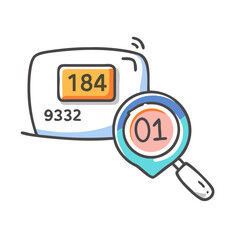 tracking number icon, tracking number vector illustration-simple illustration of tracking number, perfect for tracking number logos and icons