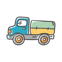 truck icon, truck vector illustration-simple illustration of truck, perfect for truck logos and icons