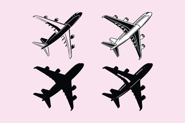 vector illustration of airplane