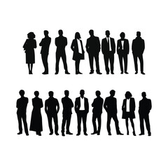 Business Professional Silhouettes Group Collection