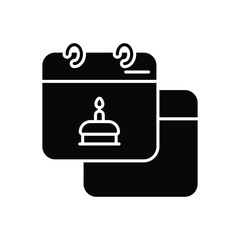 Birthday Calendar Icon vector stock illustration