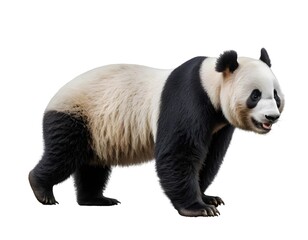 Obraz premium Giant Panda Walking Isolated on White