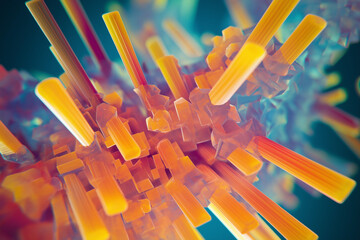 Silicon nanowires observed with an electron microscope