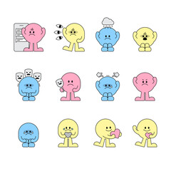 Emotional Expression Characters. Depression, Anger, Stress, Empathy & Healing