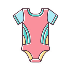 Adorable Baby Bodysuit with Pastel Colors and Stylish Design