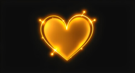 glowing heart of light