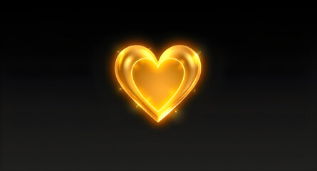 glowing heart of light