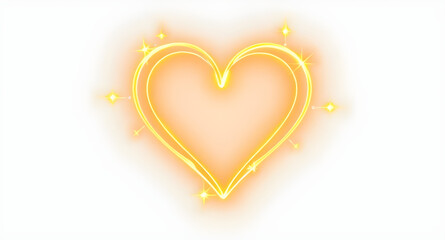 glowing heart of light