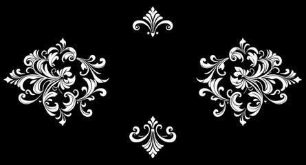 abstract floral frame