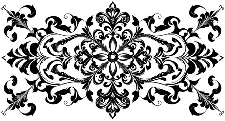 abstract floral frame