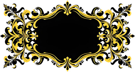 abstract floral frame