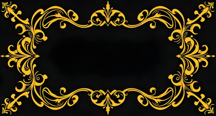 abstract floral frame