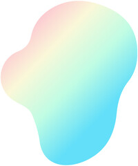Pastel Rainbow Blob
