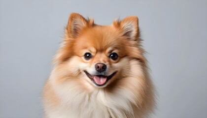 Happy Pomeranian Dog Portrait