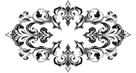 abstract floral frame