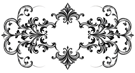 abstract floral frame