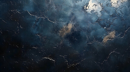 Abstract blue and dark textured background with swirling patterns and light reflections
