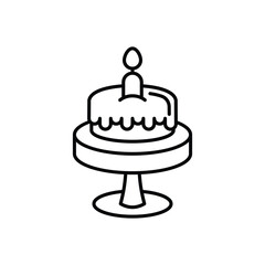 Cake Stand Icon vector stock illustration