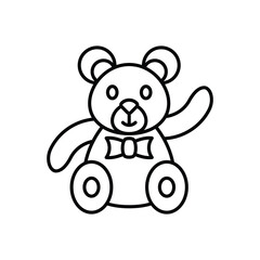 Teddy Bear Icon vector stock illustration