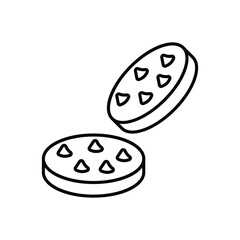 Cookies Icon vector stock illustration