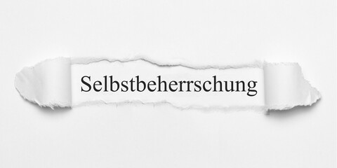 Selbstbeherrschung	
