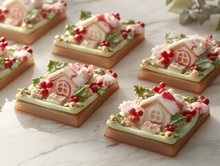 Festive Soap Houses Display