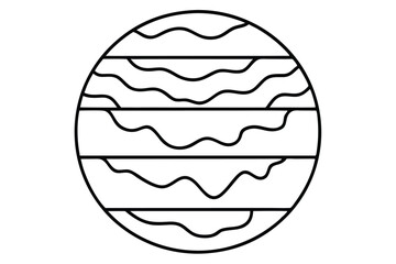 earth s layers cru line art illustration concept design