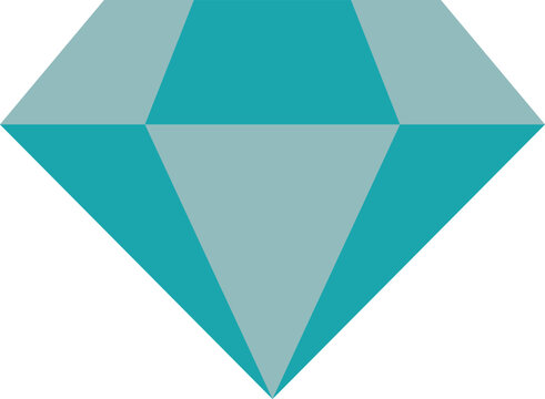 Teal Gem: A teal-colored diamond with a subtle gradient, symbolizing beauty, value, and exclusivity. This image could be used for jewelry design, websites, social media posts, and more.