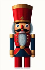 Nutcracker Christmas Soldier Toy Decoration Winter Icon Happy Celebration
