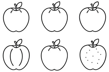 elephant apple line art abstract geometric design outline