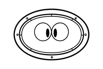 Oval Speaker Design, Dual Woofer, Audio System, Car Stereo, Sound, Music, Technology, Illustration, 