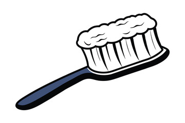 Cartoon Toothbrush with Toothpaste, Oral Hygiene, Clean Teeth