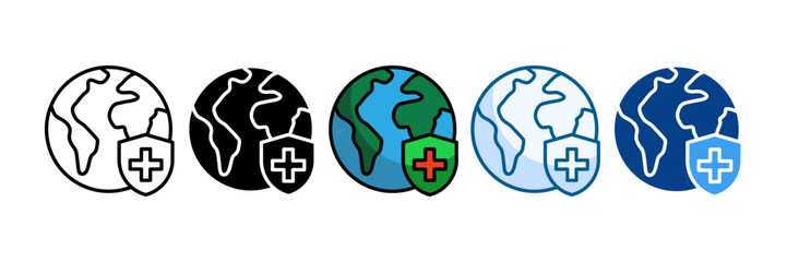 Healthy Habitat Icon Set Multiple Style Collection