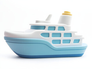 cruise ship isolated on white background