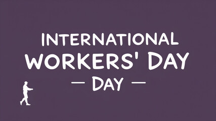 Obraz premium Simple graphic design celebrating International Workers' Day