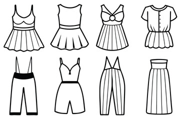 empire waist line art stylish silhouette fashion illustration