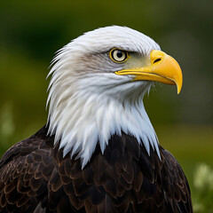 Obraz premium Bald Eagle image, AI Generator. 