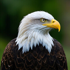 Fototapeta premium Bald Eagle image, AI Generator. 