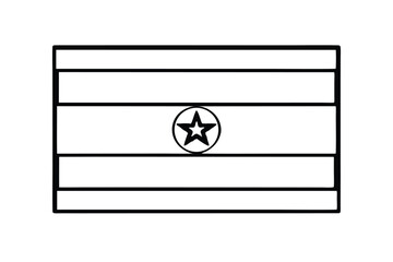 Monochrome Graphic Illustration Featuring A Striped Design And Prominent Centered Star Symbolic Design Element Clean And Minimalist