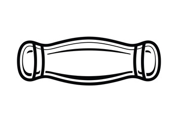 Vintage Drawer Handle Icon Elegant Black Line Art Illustration For Furniture Design And Decor Projects