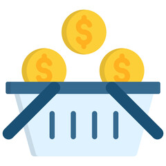 Basket Money Icon