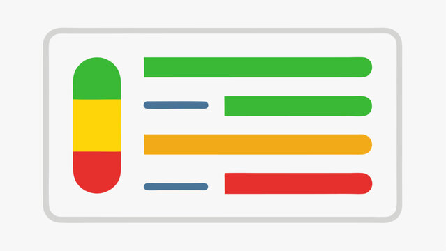 Personal Health Report A simplified health report card showcasing present biomarker levels with green yellow and red indicators for healthy atrisk and critical values.